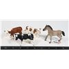 Image 1 : BAG OF SCHLEICH HORSE AND COW FIGURES