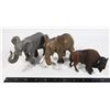 Image 1 : BAG OF SCHLEICH ELEPHANT AND BUFFALO FIGURES