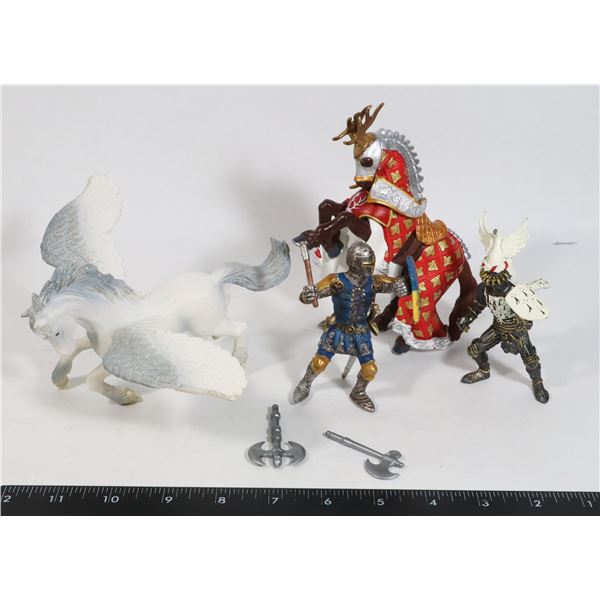 BAG OF SCHLEICH AND PAPO FANTASY FIGURES