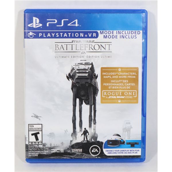PLAYSTATION 4 PS4 STAR WARS BATTLEFRONT ULTIMATE