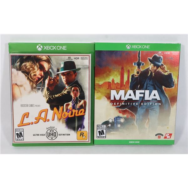 XBOX ONE MAFIA DEFINITIVE EDITION AND LA NOIRE