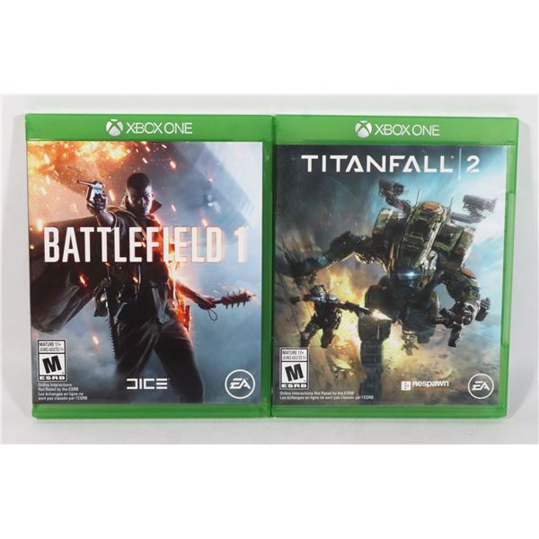 XBOX ONE TITANFALL 2 AND BATTLEFIELD 1