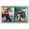 Image 1 : XBOX ONE TITANFALL 2 AND BATTLEFIELD 1
