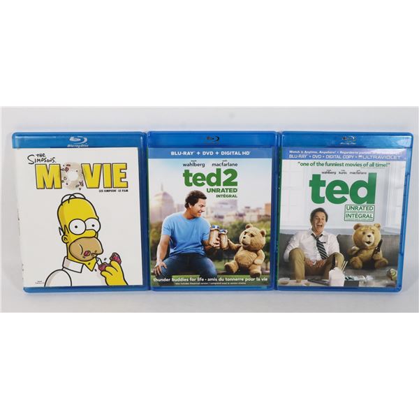 BUNDLE OF BLU-RAY MOVIES, ALL GOOD WORKING CONDITION