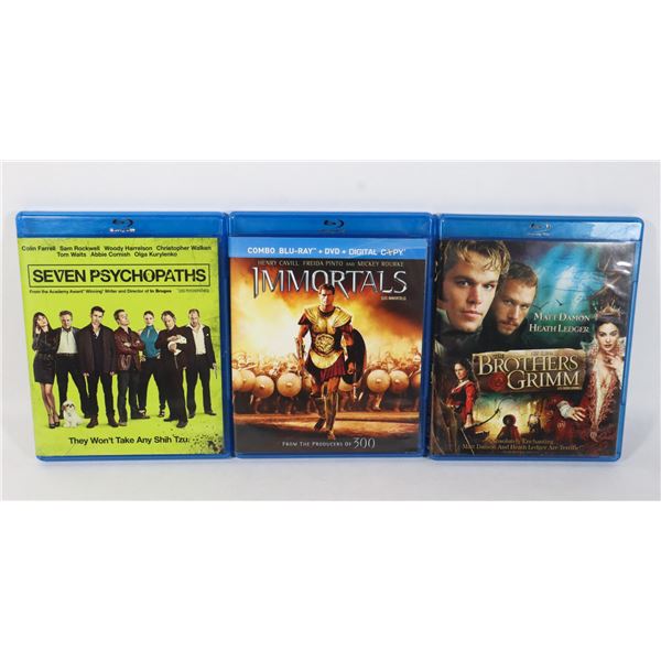 BUNDLE OF BLU-RAY MOVIES, ALL GOOD WORKING CONDITION