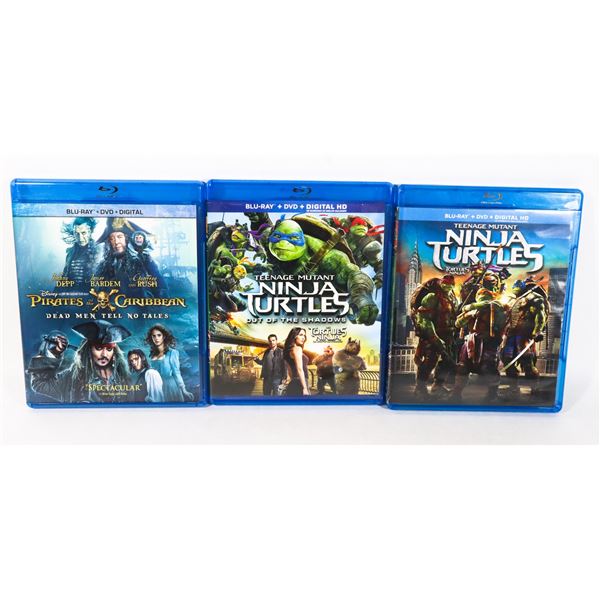 BUNDLE OF BLU-RAY MOVIES, ALL GOOD WORKING CONDITION