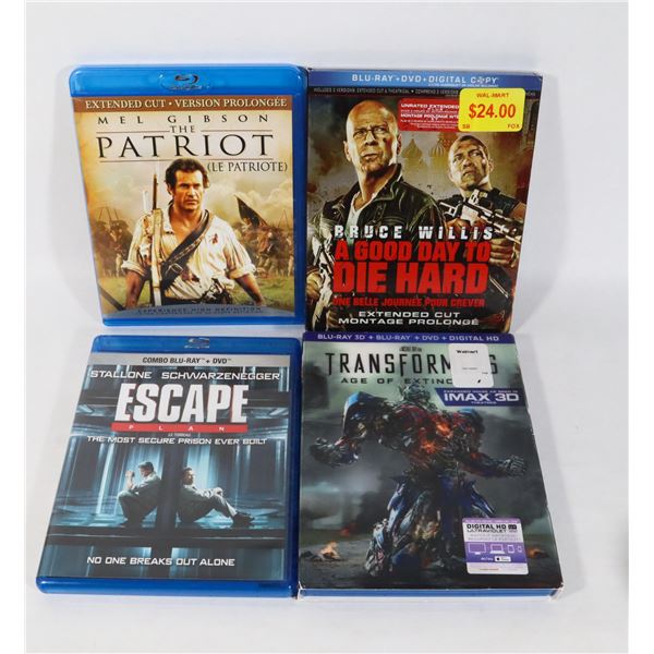 BUNDLE OF BLU-RAY MOVIES, ALL GOOD WORKING CONDITION