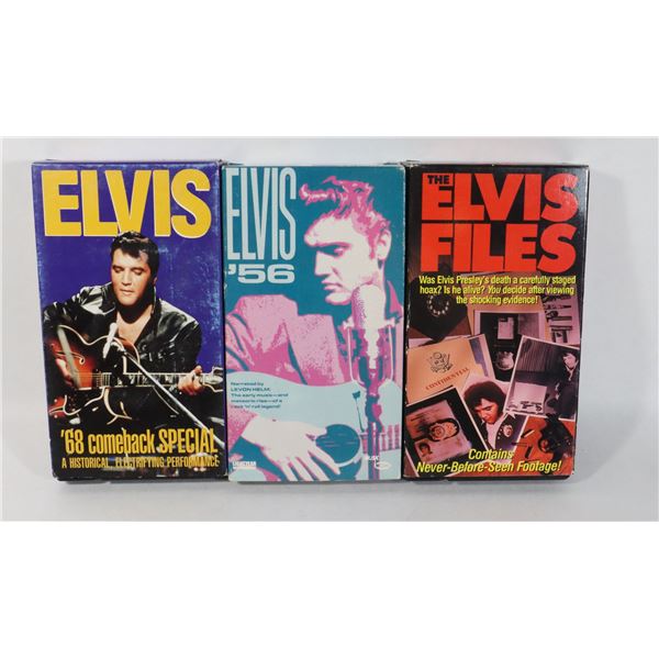 BUNDLE OF ELVIS PRESLEY VHS INCLUDING 68 COMEBACK