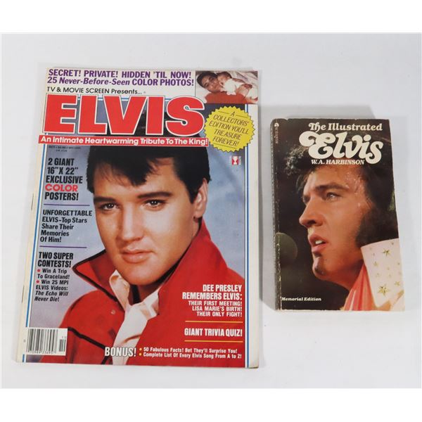 ELVIS PRESLEY COLLECTIBLE BOOK AND MAGAZINE