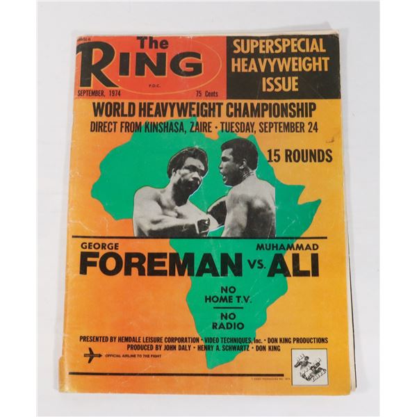 SEPTEMBER 1974 ISSUE OF THE RING, SUPER SPECIAL