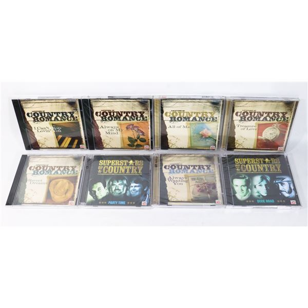 BUNDLE OF COUNTRY MUSIC CDS, ALL BUT ONE NEW SEALED