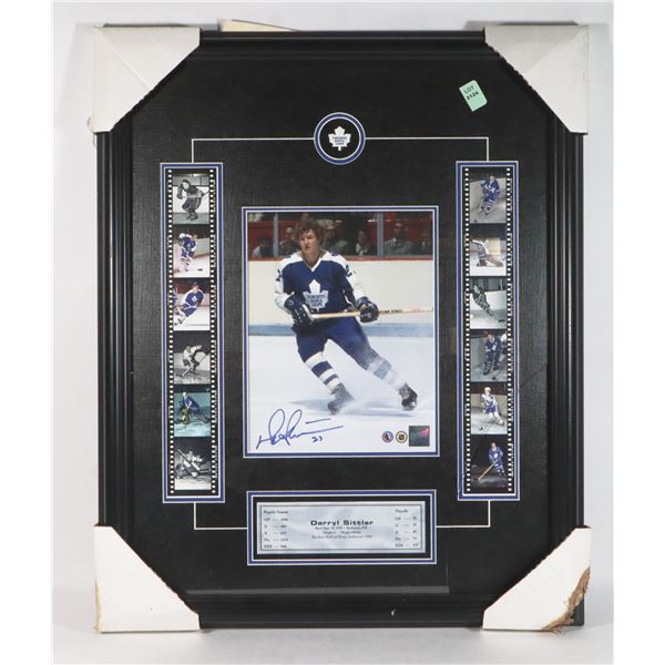 SIGNED FRAMED DARRYL SITTLER COLLECTION