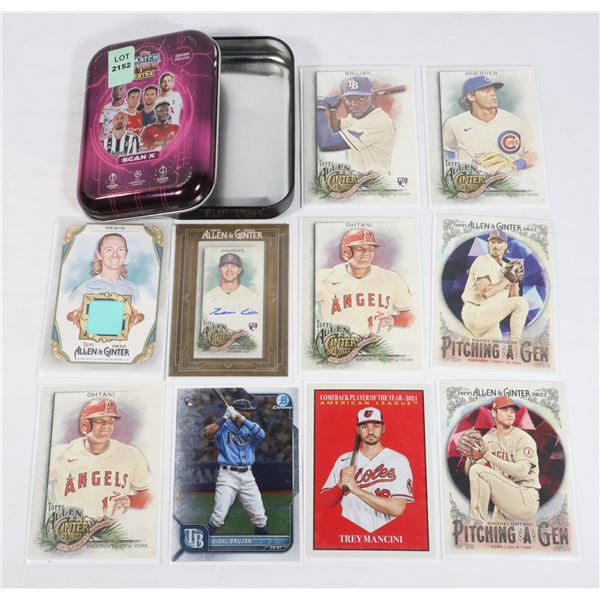 LOT OF COLLECTIBLE SPORTS CARDS INCLUDING