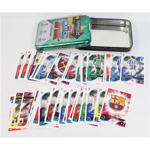 TIN OF ASSORTED HOCKEY CARDS