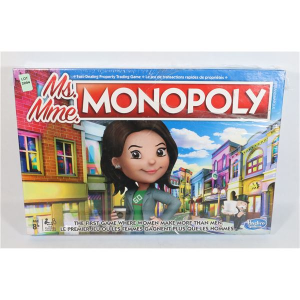 HASBRO, PARKER BROTHERS SEALED MRS. MME. MONOPOLY