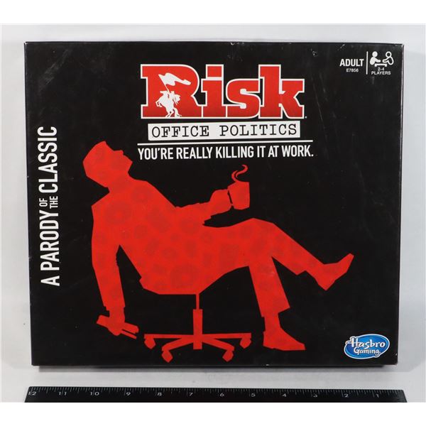 OPEN BOX HASBRO RISK OFFICE POLITICS BOARD GAME