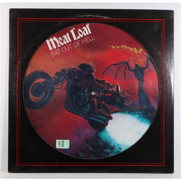 MEAT LOAF BAT OUT OF HELL PICTURE DISC