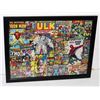 Image 1 : COMPLETED AND FRAMED MARVEL COMICS PUZZLE
