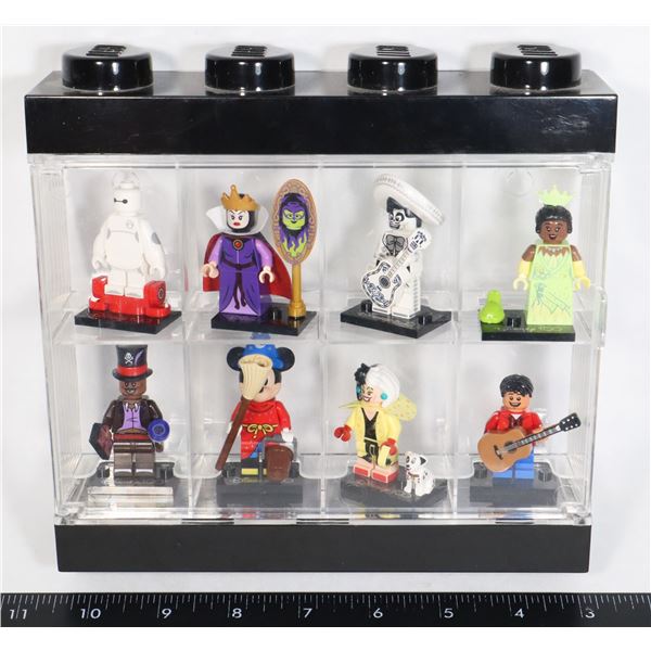 LEGO DISNEY 8PC MINIFIG SET WITH LEGO DISPLAY BOX