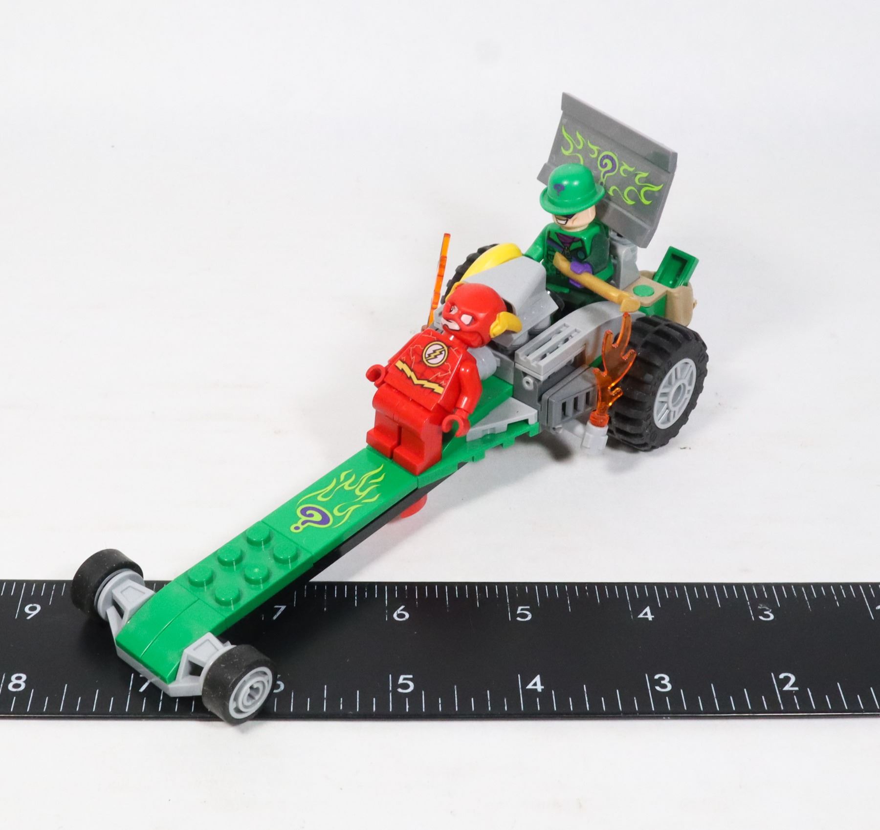LEGO THE FLASH AND THE RIDDLER MINIFIGS WITH