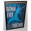 LARGE FRAMED BATMAN POSTER (REUSABLE FRAME)