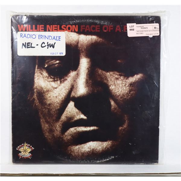 WILLIE NELSON FACE OF A FIGHTER VINYL RECORD