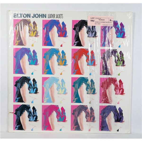 ELTON JOHN LEATHER JACKETS VINYL RECORD