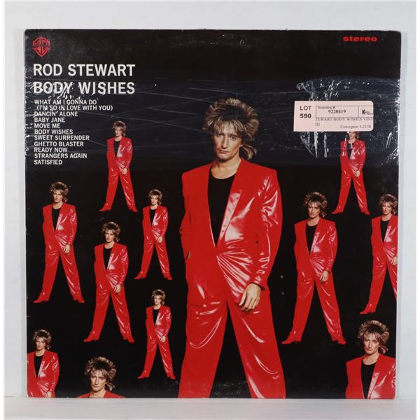 ROD STEWART BODY WISHES VINYL RECORD
