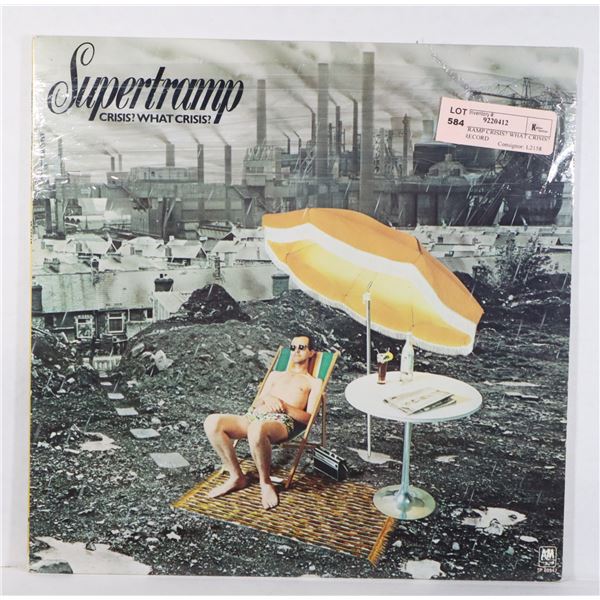 SUPERTRAMP CRISIS? WHAT CRISIS? VINYL RECORD