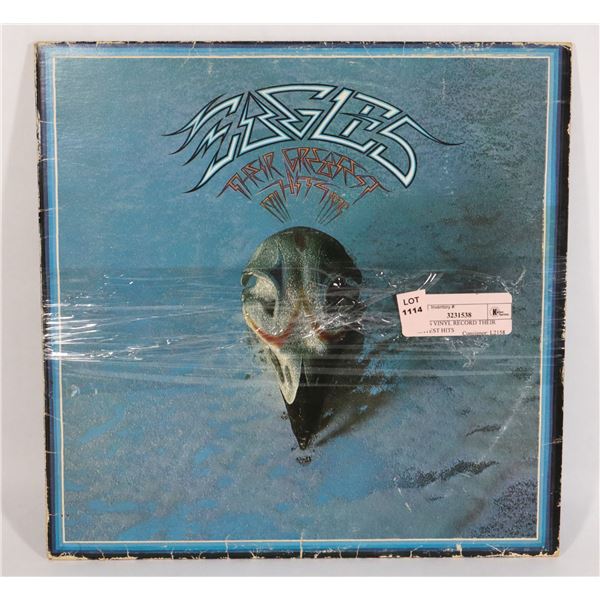 EAGLES VINYL RECORD THEIR GREATEST HITS