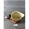 Image 2 : Vintage Winton? Hillbilly Handle Barrel Shaped Pitcher. As Found. Approx. 7.5" H