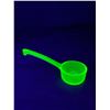 Image 1 : Hard To Find Vintage Uranium Glass Scoop. Approx. 5.5" L