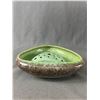 Image 2 : Vintage 3 Sided Flower Bowl w/ Frog. Marked Canada 7135A. Approx. 6.5" Across