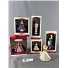 Image 1 : Nice Assortment Of 5, Mid-Late  90's Hallmark Barbie Collector Series Keepsake Ornaments