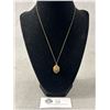 Image 1 : Vintage Gold Filled Hinged Picture Locket Pendant w/ Chain Necklace