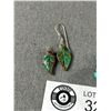 Image 3 : 2 Pairs Vintage Sterling Silver, Genuine Turquois Earrings