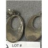 Image 2 : 925 Sterling Silver Vintage Dangle Earrings w/ Inlayed Turquoise