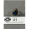 Image 1 : 925 Sterling Silver Large Labradorite Ring