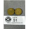 Image 2 : 2 Vintage Musqueam Golf Tokens