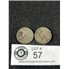 Image 2 : 2 Early Canadian Nickels - 1922 & 1924
