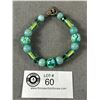 Image 1 : Very Nice Glass Bead Bracelet w/ Silver Clasp