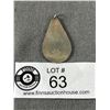 Image 2 : Nice Turquoise & Sterling Teardrop Pendant 1.5"L