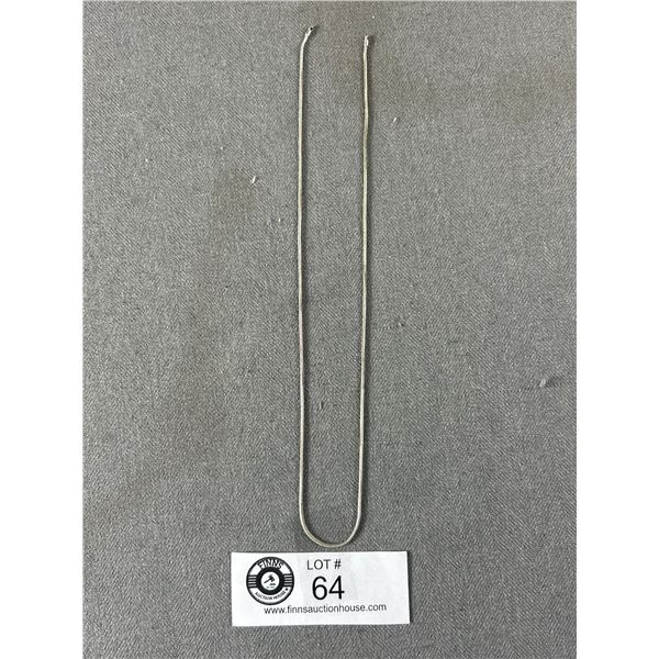 Sterling 16" Chain Necklace (tested as 925) Snake Link Design