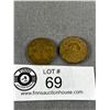 Image 1 : 1942 & 1943 Canadian Brass Nickels
