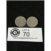 Image 2 : 1933 & 1934 Canadian Nickels