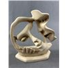 Image 2 : 5.5" H Stone "Mother & Child" Marked CUTH &5.5" H Resin "Lover's Kiss" Sculpture