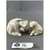 Image 3 : 3 Canadian Pearlite Polar Bear Sculptures. 2" - 3.25" H