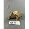 Image 2 : 2 Carved Stone Turtle Figures - 2.5" x 4" Marble & 3.5" x 1.5" Onyx