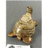 Image 3 : 2 Carved Stone Turtle Figures - 2.5" x 4" Marble & 3.5" x 1.5" Onyx