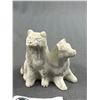 Image 2 : 2 Canadian Wolf Originals Huskies Sculptures & Pearlite Marblecraft Huskies. Approx 2.5" H - 3" H